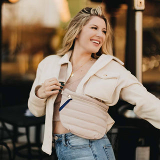 Jolie Puffer Belt Bag – Multiway Quilted Crossbody & Fanny Pack