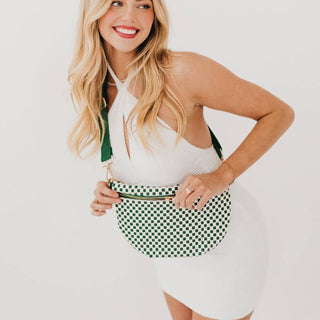 Westlyn Woven Bum Bag – Vegan Leather Crossbody in Multiple Styles