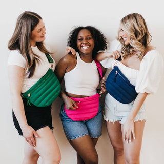 Jolie Puffer Belt Bag – Multiway Quilted Crossbody & Fanny Pack