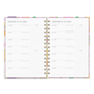 2026 Pickleball Rally Oliver Planner – 17-Month Hardcover Agenda with Pen Pocket & Stickers