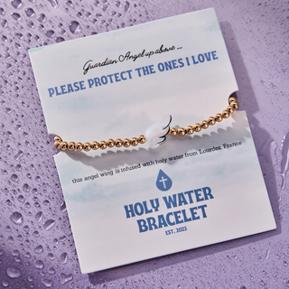 Holy Water Two - Tone Angel Wing Bracelet