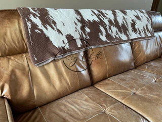 Luxe Blanket - Brown Cow