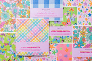 Biodegradable Dish Cloth - Colorful Gingham