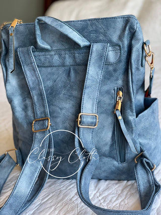 Chloe Convertible Backpack – Brilliant Blue Hip Hippie