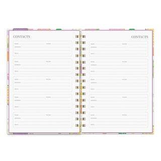 2026 Pickleball Rally Oliver Planner – 17-Month Hardcover Agenda with Pen Pocket & Stickers
