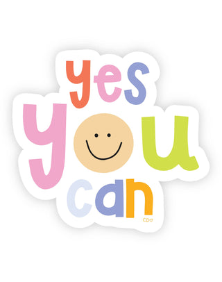 Yes You Can Decal Sticker