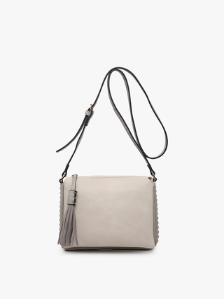 Sabrina 2 Tone Crossbody w/ 3 Compartments