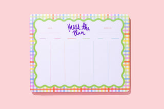 Here's the Plan Weekly Planner – 7" x 9" – 52 Sheets – Gold Foil – Gift-Ready Stationery (Copy)