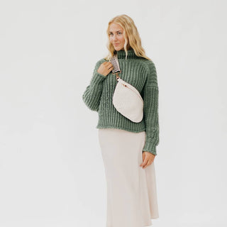 Westlyn Woven Bum Bag – Vegan Leather Crossbody in Multiple Styles