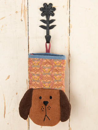 Midi Oven Mitt – Cat or Dog Style | Quilted Corduroy with Embroidered Face