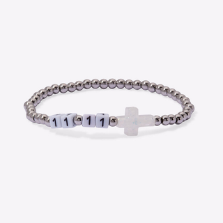11:11 Make a Wish Bracelet – Holy Water Cross Charm