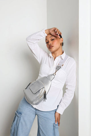 Sophia Sling Bag w/ Flapover Pocket