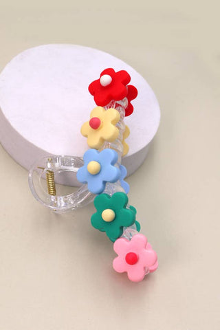 Floral Elegance Hair Claw Clip