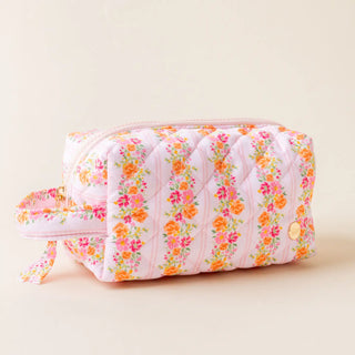 Essentials Quilted Cosmetic Pouch