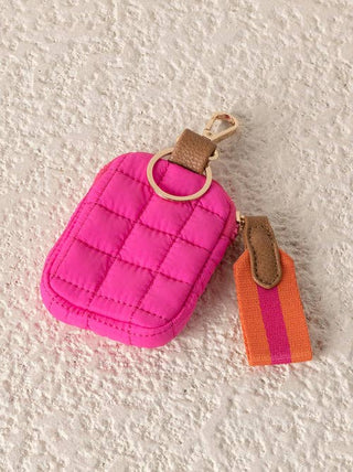 Ezra Clip-On Pouch – Quilted Nylon Mini Bag