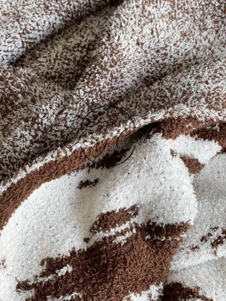 Luxe Blanket - Brown Cow