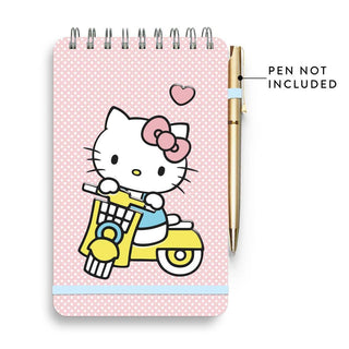Hello Kitty Classic Pink Top-Spiral Notebook with Pen Loop – 192 Lined Pages – 5" x 8"