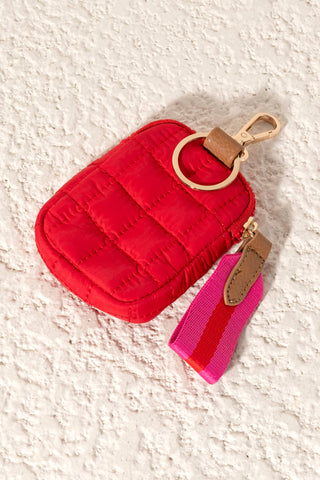 Ezra Clip-On Pouch – Quilted Nylon Mini Bag