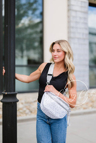 Farah Fanny Bum Bag - Grey Leopard