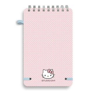 Hello Kitty Classic Pink Top-Spiral Notebook with Pen Loop – 192 Lined Pages – 5" x 8"