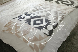 Luxe Blanket - Beige Southwest