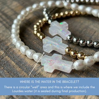 11:11 Make a Wish Bracelet – Holy Water Cross Charm