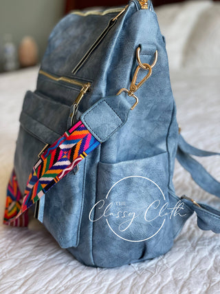 Chloe Convertible Backpack – Brilliant Blue Hip Hippie