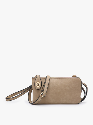Kendall Crossbody/Wristlet w/ Twist Lock Closure