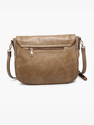 Foster Distressed Dual Zip Crossbody – Vintage-Inspired Everyday Bag
