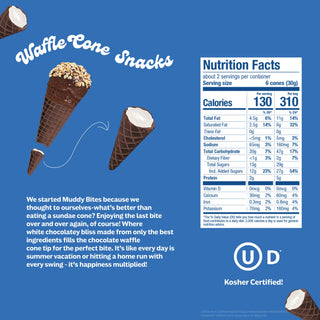 Cookies ’N Cream Muddy Bites Waffle Cone Snacks