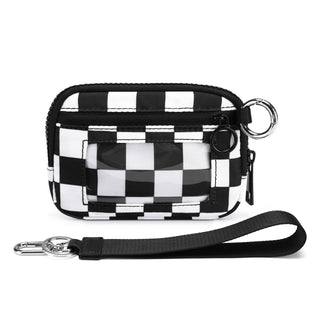 Willow Wristlet Wallet - Black Checkered