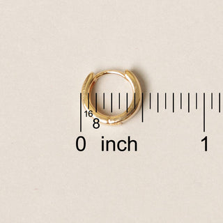 14K Gold Dipped Link Hoop Earrings: ONE SIZE / GD