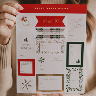 Holiday Classic Gift Tags Set - Stickers Set