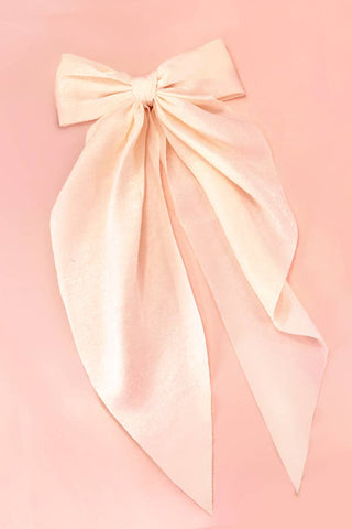 Organza Sheer Bow Ribbon Hair Clips