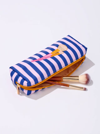 Shiraleah Brush Zip Pouch – Navy