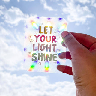 Let Your Light Shine Rainbow-Catcher Decal Sticker – Uplifting 3" Vinyl