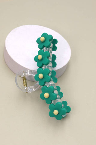 Floral Elegance Hair Claw Clip