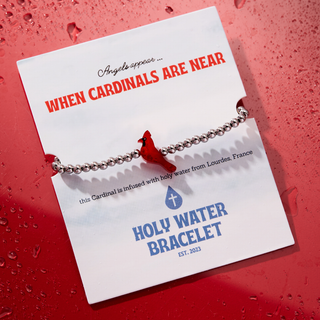 Cardinal Angel Bracelet — Infused with Lourdes Holy Water