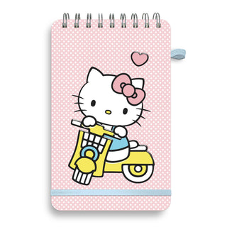 Hello Kitty Classic Pink Top-Spiral Notebook with Pen Loop – 192 Lined Pages – 5" x 8"