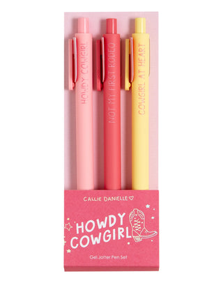 Howdy Cowgirl Western Pen Set