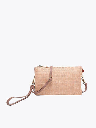 Riley Micro Straw Crossbody/Wristlet Combo
