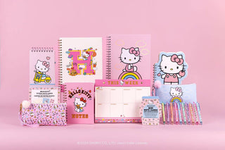 Hello Kitty Classic Pink Top-Spiral Notebook with Pen Loop – 192 Lined Pages – 5" x 8"