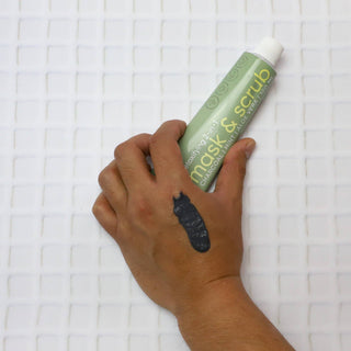 Charcoal + Mint + Aloe Face Scrub & Mask – Detox, Soothe, Refresh