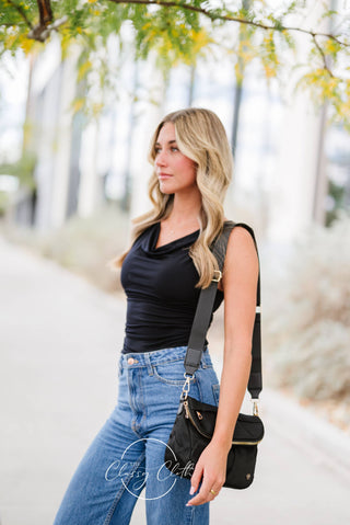 Harper Moon Crossbody – Black