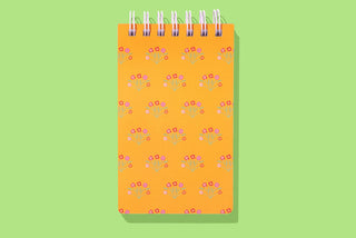 Spiral Top Notebook Collection – Wildflower, Colorful Bows, and Orange Floral