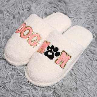 Sequined DOGMOM Home Slippers