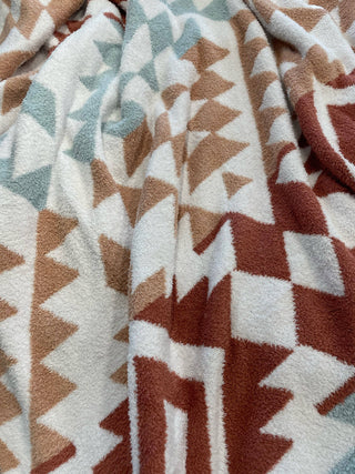 Luxe Blanket - Rust Southwest