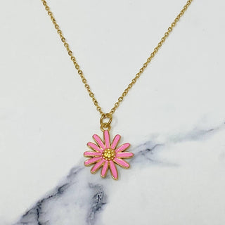 Sweet Daisy Necklace: Yellow