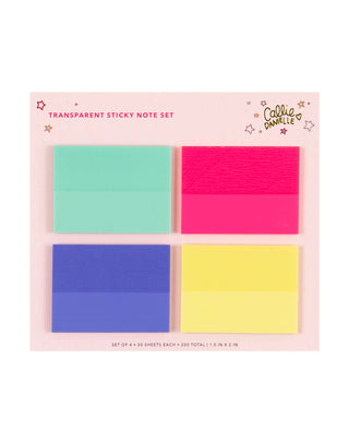 Transparent Sticky Notes Set