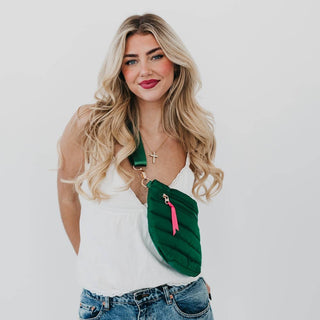 Jolie Puffer Belt Bag – Multiway Quilted Crossbody & Fanny Pack